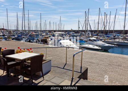 Puerto Calero auf Lanzarote. Stockfoto