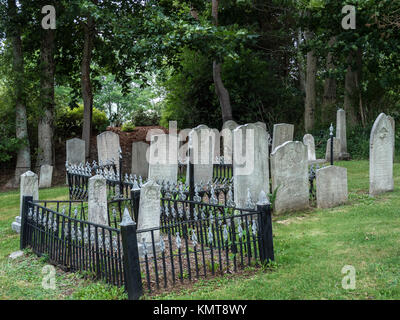 Alte französische Friedhof, Lunenburg, Nova Scotia, Kanada. Stockfoto