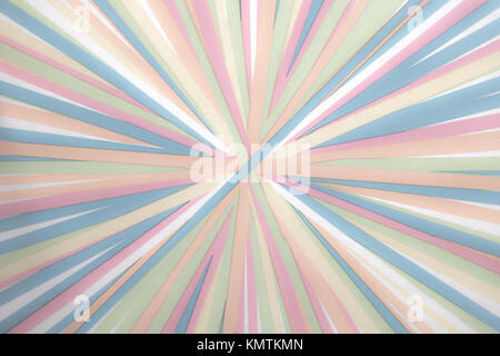 Bunte Starburst Linien konvergieren Stockfoto