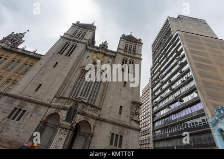 Basilika de Nossa Senhora da Assuncao, Mosteiro de Sao Bento (Kloster des Hl. Benedikt), Sao Paulo, Brasilien Stockfoto