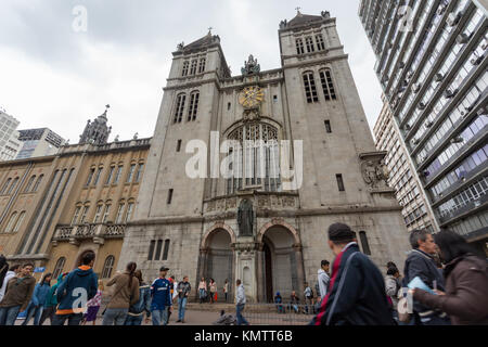Basilika de Nossa Senhora da Assuncao (Basilika Unserer Lieben Frau von der Himmelfahrt, Mosteiro de Sao Bento (Kloster des Hl. Benedikt), Sao Paulo, Brasilien Stockfoto