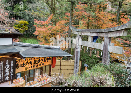 Kyoto, 26.November: Die schöne Jishu-jinja in Otowa-San Kiyomizu-dera am 26.November 2017 in Kyoto, Japan Stockfoto