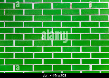 Green Brick Hintergrund Stockfoto