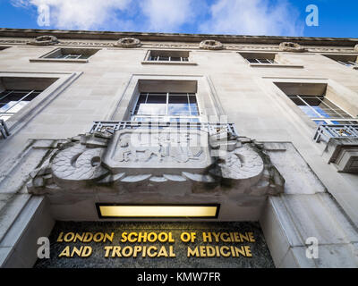 London School of Hygiene & Tropical Medicine, Bloomsbury, London. Die Gebäude im Art-Deco-Stil eröffnet 1929, Architekten Morley Horder und Verner Rees Stockfoto