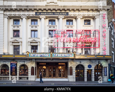 Die Mausefalle, die weltweit längste Spiel im St. Martin's Theatre im Londoner West End läuft, ständig in Betrieb seit 1952 Stockfoto