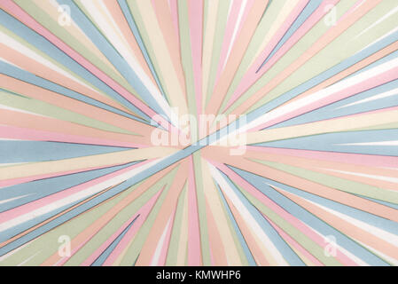 Bunte Starburst Linien konvergieren Stockfoto