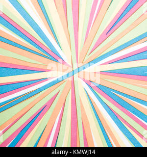 Bunte Starburst Linien konvergieren Stockfoto