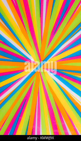 Bunte Starburst Linien konvergieren Stockfoto