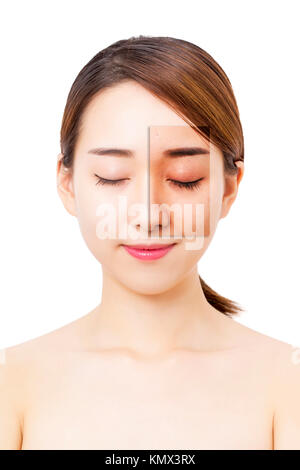 Elegante schöne nackte Frau mit perfekten sexy Körper. Elegante Dame