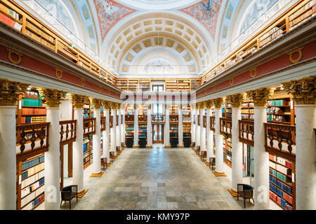 Helsinki, Finnland. Halle in der Nationalbibliothek Finnlands. Stockfoto