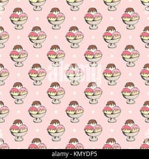 Eis nahtlose Muster Hand gezeichnete Skizze, Hintergrund, Typografie design Vector Illustration. Stock Vektor