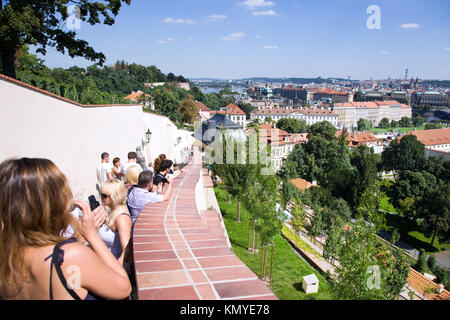 Heiliger Wenzel Weinberge auf die Prager Burg, die Kleinseite (UNESCO), Prag, Tschechische Republik Stockfoto