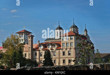 Blick auf das Kloster Kovilj., Serbien Stockfoto