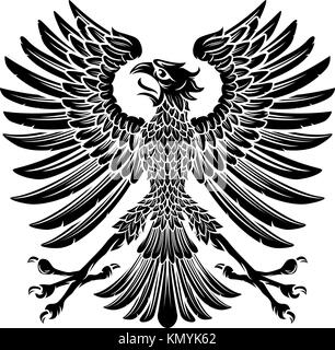 Adler-Emblem Im Kaiserlichen Stil Stock Vektor