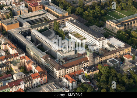 Luftbild des Campus der Technischen Universität München, der Technischen Universität München, Bayern, Deutschland Stockfoto
