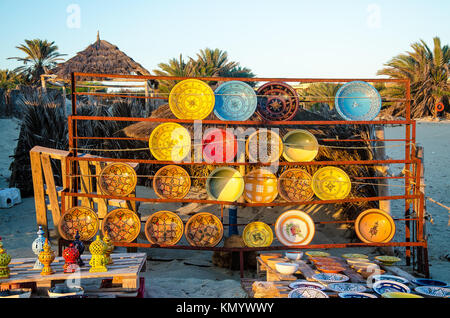 Traditionelle Keramik, Djerba, Tunis, 07. November 2014 Stockfoto