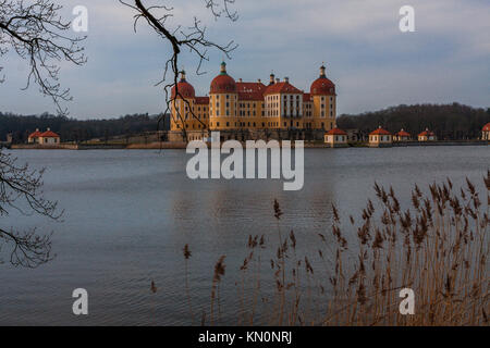Schloss Moritzburg nahe Dresden in Sachsen in Deutschland Stockfoto