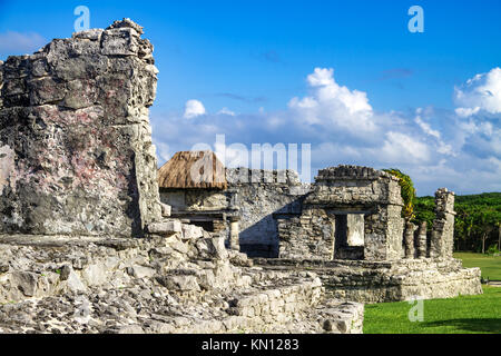 Maya Ruinen - Tulum, Yucatan, Mexiko Stockfoto