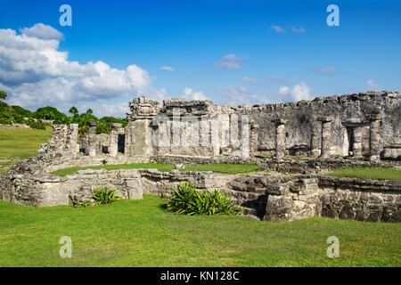 Maya Ruinen von Tulum, Yucatan, Mexiko Stockfoto