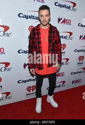 Liam Payne besucht der Z 100 Jingle Ball 2017 Presse am 8. Dezember 2017 in New York City. Stockfoto