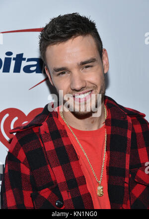 Liam Payne besucht der Z 100 Jingle Ball 2017 Presse am 8. Dezember 2017 in New York City. Stockfoto