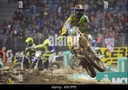 Krakau, Polen. 9 Dez, 2017. Matteo Cavallo konkurriert Bei der GP Polen SuperEnduro Weltmeisterschaft in Tauron Arena. Credit: Omar Marques/SOPA/ZUMA Draht/Alamy leben Nachrichten Stockfoto