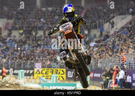 Krakau, Polen. 9 Dez, 2017. Manuel Lettenbichler konkurriert Bei der GP Polen SuperEnduro Weltmeisterschaft in Tauron Arena. Credit: Omar Marques/SOPA/ZUMA Draht/Alamy leben Nachrichten Stockfoto