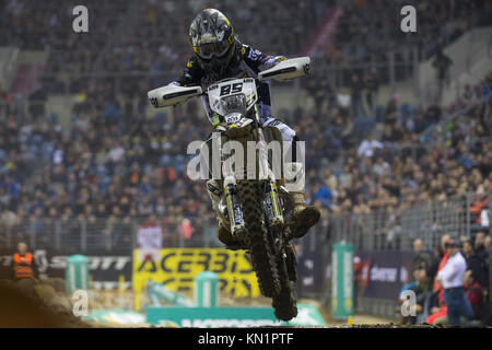 Krakau, Polen. 9 Dez, 2017. Alfredo Gomez konkurriert Bei der GP Polen SuperEnduro Weltmeisterschaft in Tauron Arena. Credit: Omar Marques/SOPA/ZUMA Draht/Alamy leben Nachrichten Stockfoto