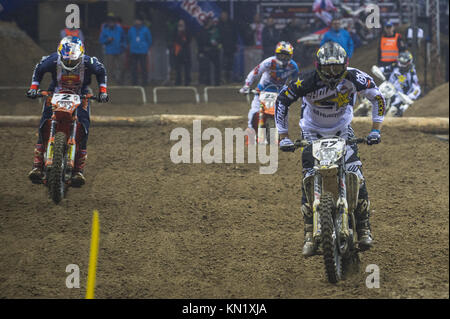 Krakau, Polen. 9 Dez, 2017. Britisches Reiter, Billy Schraube konkurriert Bei der GP Polen Super Enduro Weltmeisterschaft in Tauron Arena. Credit: Omar Marques/SOPA/ZUMA Draht/Alamy leben Nachrichten Stockfoto