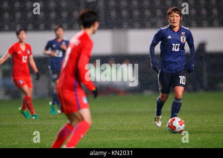 Chiba, Japan. 8 Dez, 2017. mizuho Sakaguchi (JPN) Fußball: Eaff e-1 Fußball-Europameisterschaft der Frauen 2017 Match zwischen Japan 3-2 korea Fukuda Denshi Arena in chiba, japan. Credit: sho Tamura/lba Sport/alamy leben Nachrichten Stockfoto