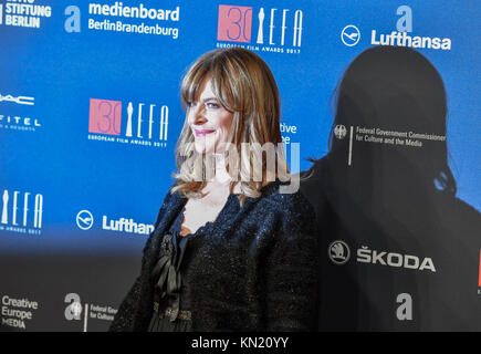 Berlin, Deutschland. 09 Dez, 2017. Schauspielerin Nastassja Kinski an den Europäischen Film Preisverleihung im Haus der Berliner Festspiele in Berlin, Deutschland, 09. Dezember 2017 2017. Foto: Jens Kalaene/dpa/Alamy leben Nachrichten Stockfoto