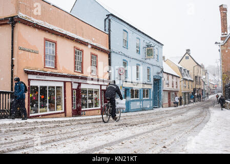 Cambridge, UK - 10. Dezember 2017. UK Wetter: Schnee in Cambridge, England, UK. Credit: Nicola Ferrari/Alamy Live Stockfoto