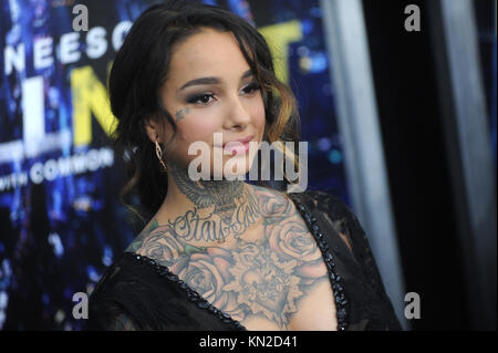 NEW YORK, NY-MÄRZ 09: Schauspieler/recording artist Gemeinsame besucht die 'Ganze Nacht" New York Premiere bei AMC Lincoln Square Theater am 9. März 2015 in New York City. Personen: Cleo Wattenstrom Stockfoto