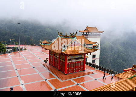 Genting Highlands, Malaysia - 2. November 2017: Attraktionen am Chin Swee Tempel Stockfoto