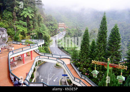 Genting Highlands, Malaysia - 2. November 2017: Eintritt in die Chin Swee Tempel Stockfoto