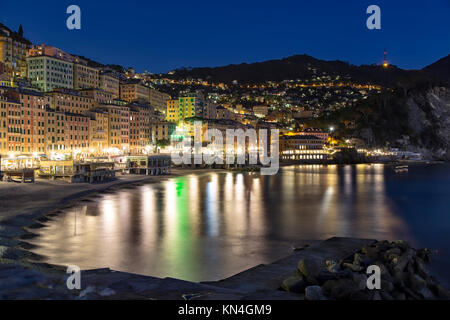 Camogli kleines Fischerdorf bekannt für Tourismus Stockfoto