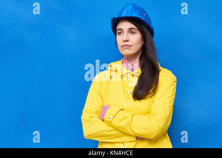 Portrait von nachdenklich Techniker Stockfoto