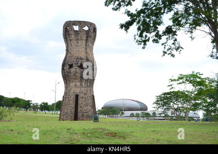 Indigene Völker Denkmal - Cuiaba - MT Brasilien - Monumento dos povos Indígenas - Campo Grande. Stockfoto