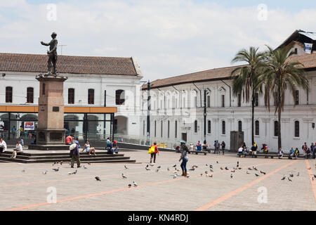 Plaza de Santo Domingo, Quito, Ecuador Südamerika Stockfoto