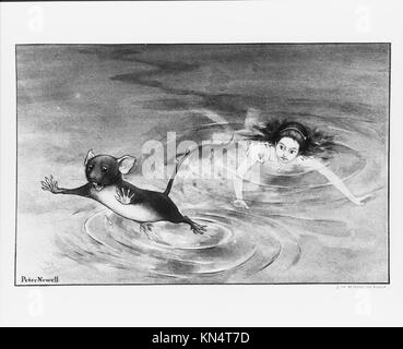 Alice und die Maus, Illustration für Alice's Abenteuer im Wunderland von Lewis Carroll (1902) MET 72923 373924 Stockfoto