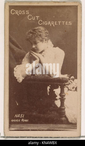 Kartennummer 51, Annie Robe, aus der Schauspielerserie (N145-1), herausgegeben von Duke Sons & Co. Zur Förderung von Cross Cut Zigaretten, TRAF DP866046 643744 Stockfoto