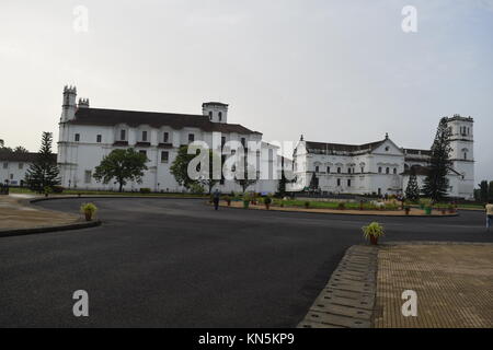 Goa archäologische Museum und Se Kathedrale Kirche in Alt Goa. Stockfoto