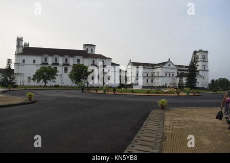 Goa archäologische Museum und Se Kathedrale Kirche in Alt Goa. Stockfoto