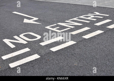 Kein Eintrag-Straßenschild Stockfoto