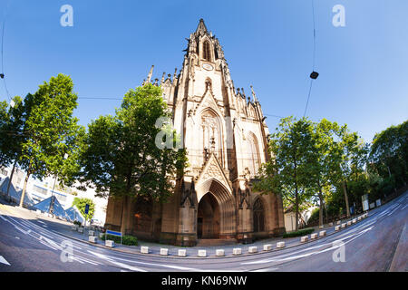 Elisabethen Kirche Gebäude im Zentrum von Basel, Schweiz Stockfoto