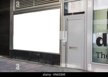 Leere Storefront Kopie Raum Vorlage überfüllten Bereich Mall Design weiß Stockfoto