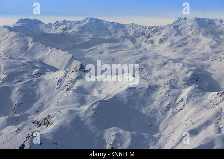 Winter Berglandschaft. Region Axamer Lizum, Österreich Stockfoto