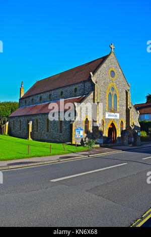 Die Vereinigte Reformierte Kirche, die am Rande des Dorfes Warsash in der Nähe von Southampton, Hampshire befindet. Stockfoto