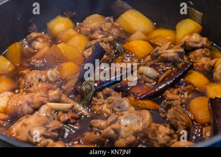 Asiatische Küche Küche Gemüse Fleisch Closeup essen köstliche hausgemachte Stockfoto