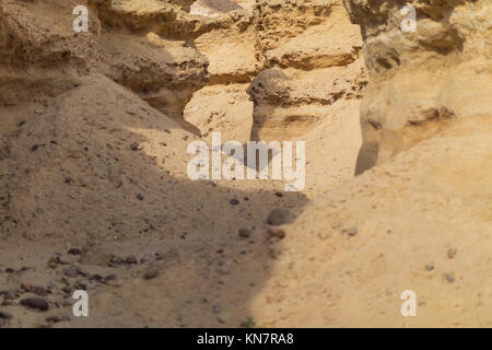 Passage in der Mitte Schluchten, Namibe Wüste. Angola. Stockfoto